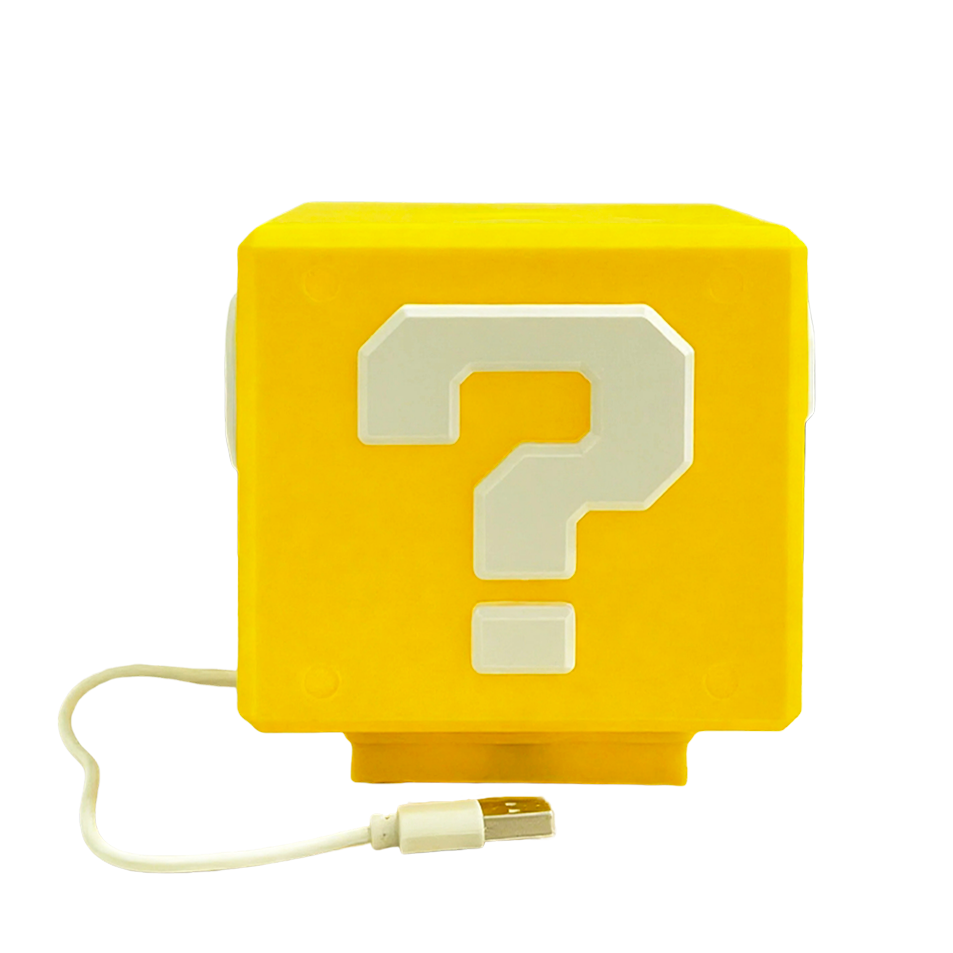 Gaming Accessories For Bedroom - 2026年版 クエスチョンブロックランプ サウンドエフェクト付き USB給電 LEDナイトライト ゲーミングルーム装飾用