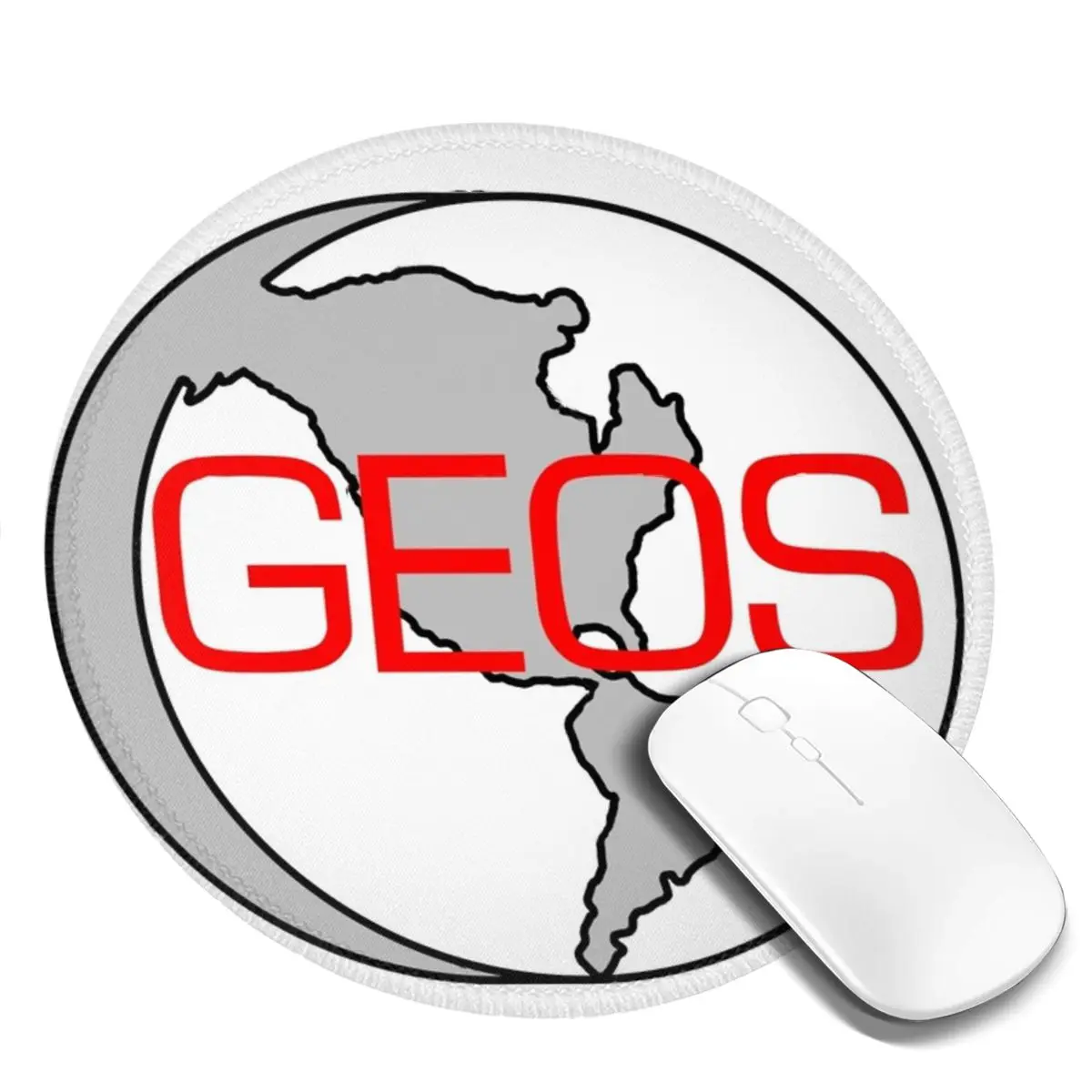 Gaming Accessories Logo - GEOS Earth ロゴ コモドール OS ラウンドマウスパッド