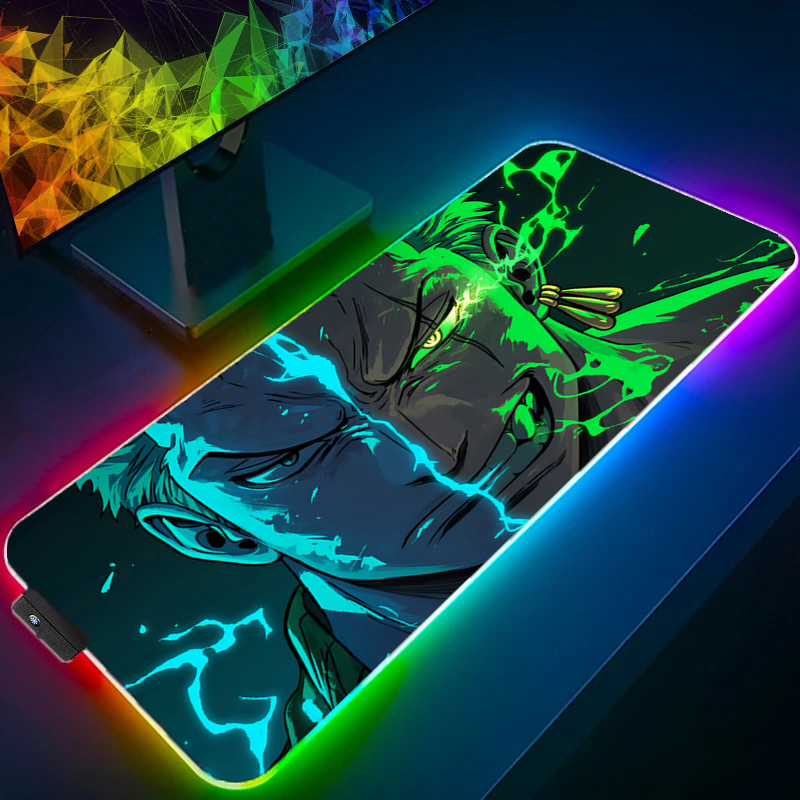 Gaming Accessories Rgb - ワンピースゾロマウスパッド RGB ゲームアクセサリー Gabinete ゲーマー PC