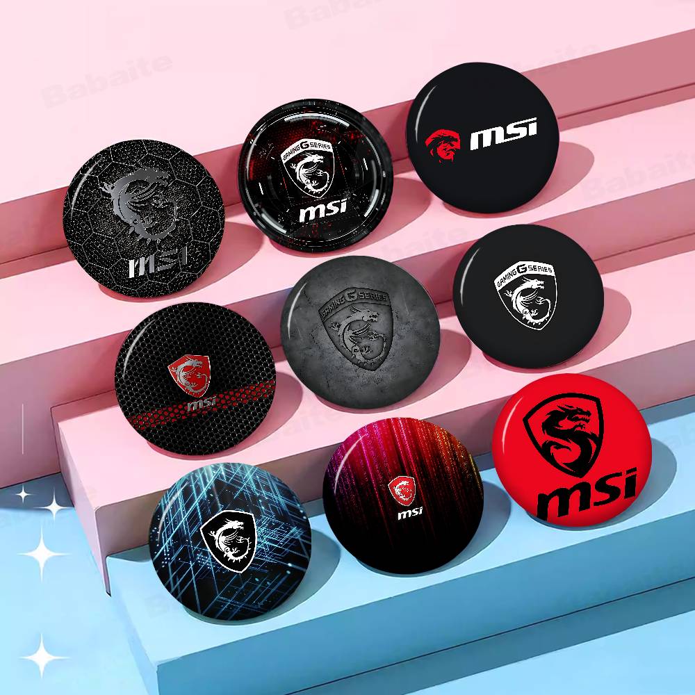 Gaming Accessories Logo - ゲーミング M-MSI ドラゴンロゴ 58mm 動物 面白いブローチ