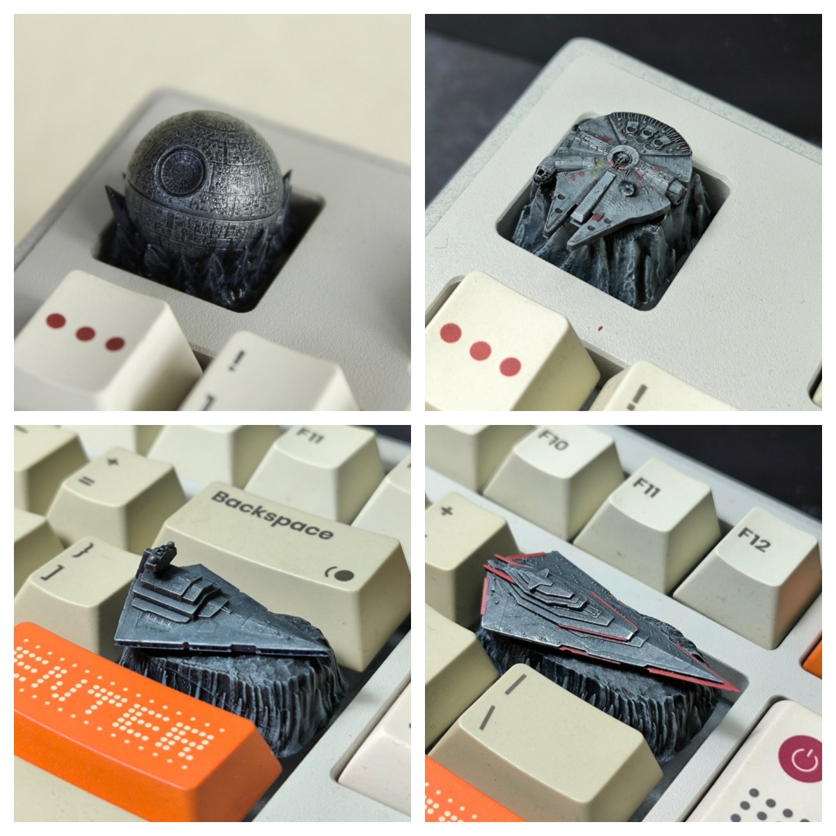 Gaming Accessories To 3D Print - HCY デススター職人キーキャップ樹脂手作り 3D プリントカスタム DIY キーキャップ