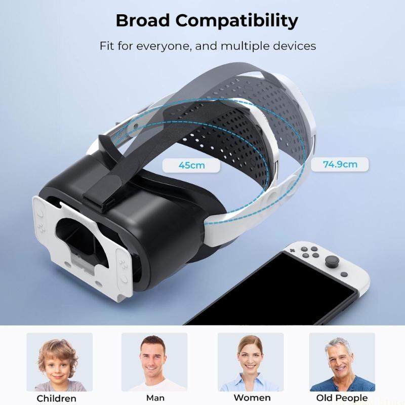 Virtual Gaming Accessories - E56B ヘッドセット OLED 軽量ヘッドセット用バーチャル リアリティ ゴーグル