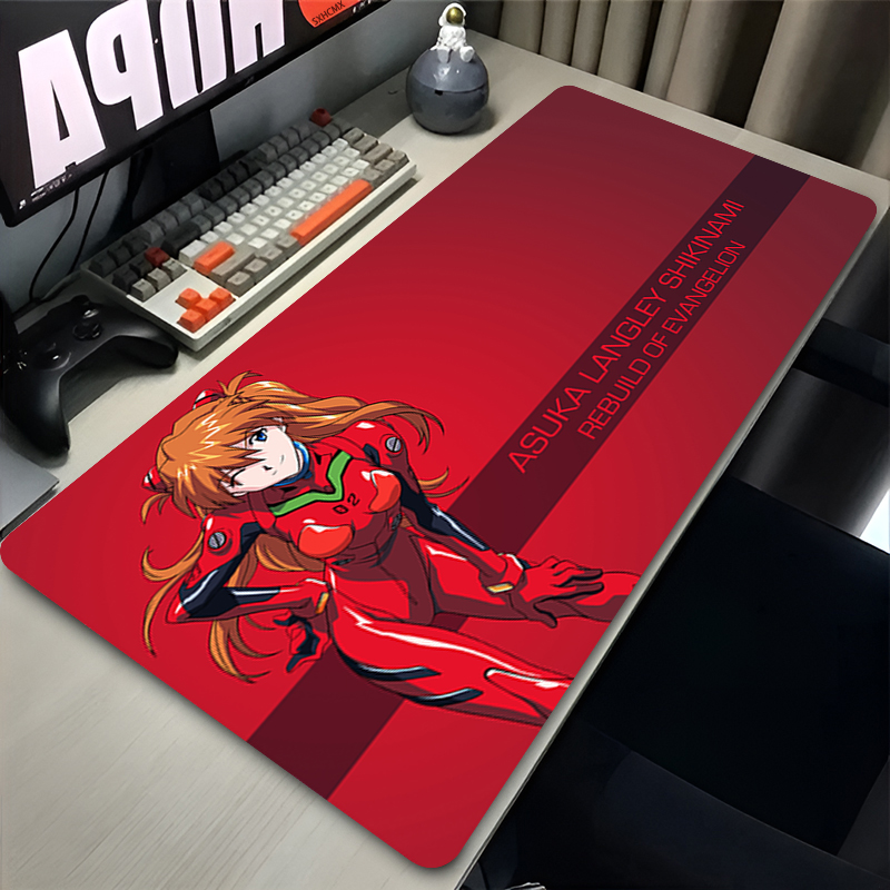 Gaming Mouse Pad Xl - マウスパッド大型ゲーミングマウスパッド XXL キーボードゲーマーマウスパッドラップトップデスクマットアニメガールアスカ E-エヴァンゲリオンマウスマット