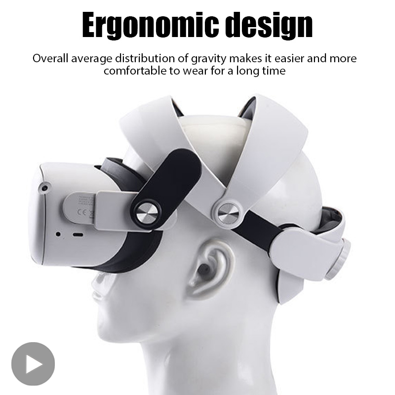 Virtual Gaming Accessories - ヘッドバンドヘッドストラップホルダーメタクエスト 2 Quest2 仮想現実 VR メガネヘルメットヘッドセットゲームアクセサリーゲーム調整可能