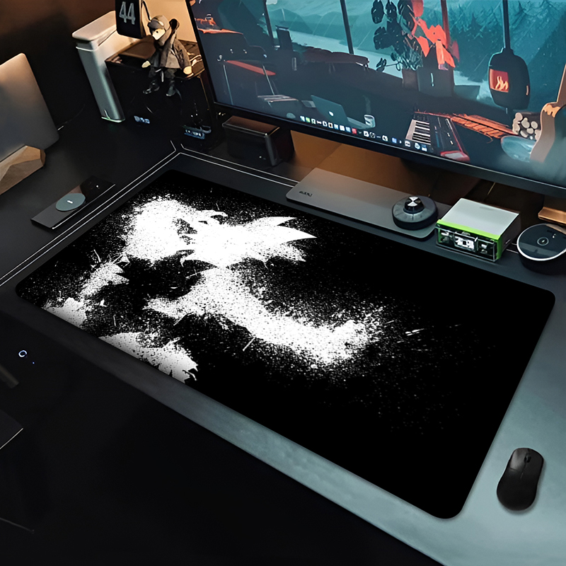 DBZ ブラックアニメマウスパッドドラゴンボール大型 PC  - Video Gaming Accessories のレビューと価格