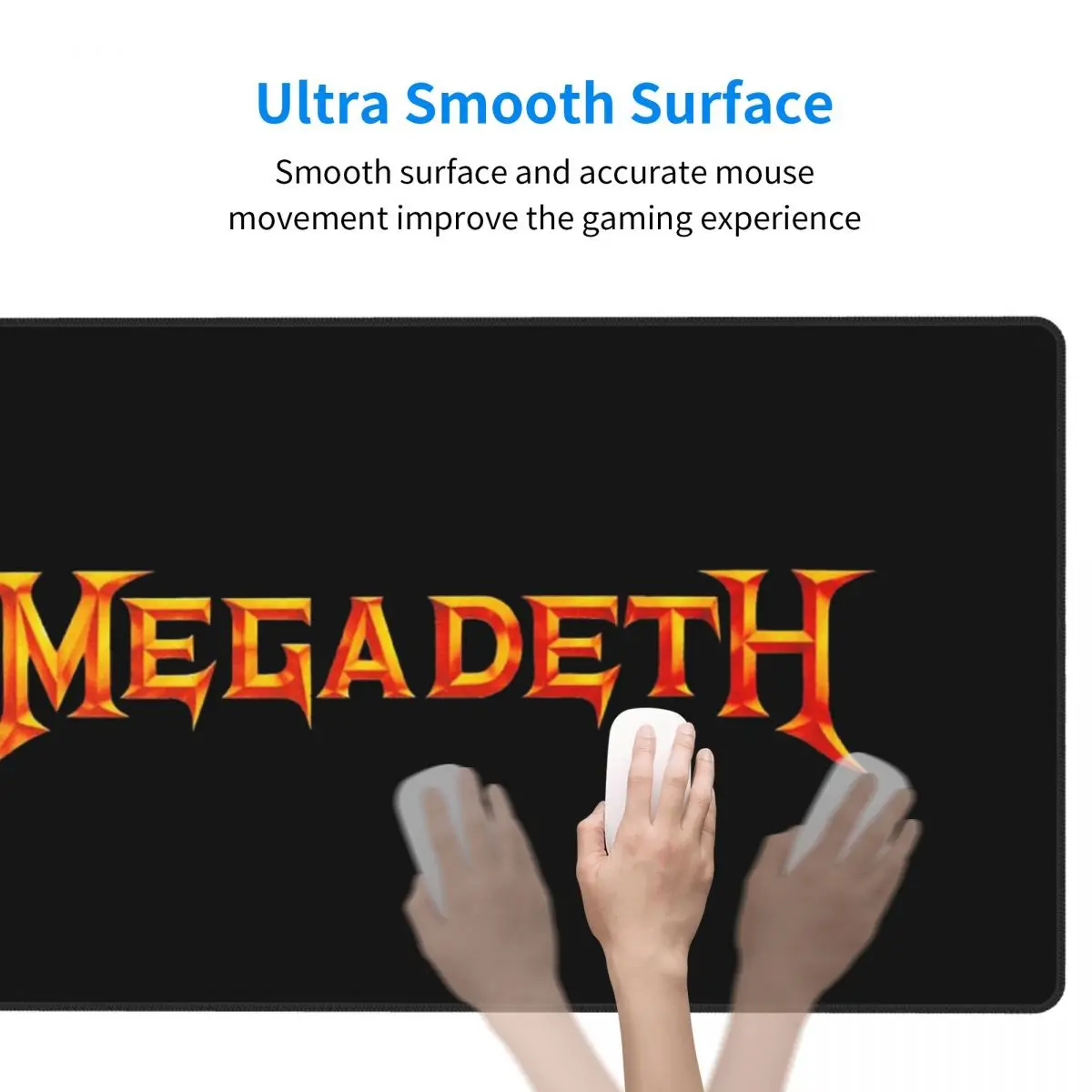 大型マウスパッド Megadeths ロゴ ゲーマー PC  - Gaming Accessories Logo のレビューと価格