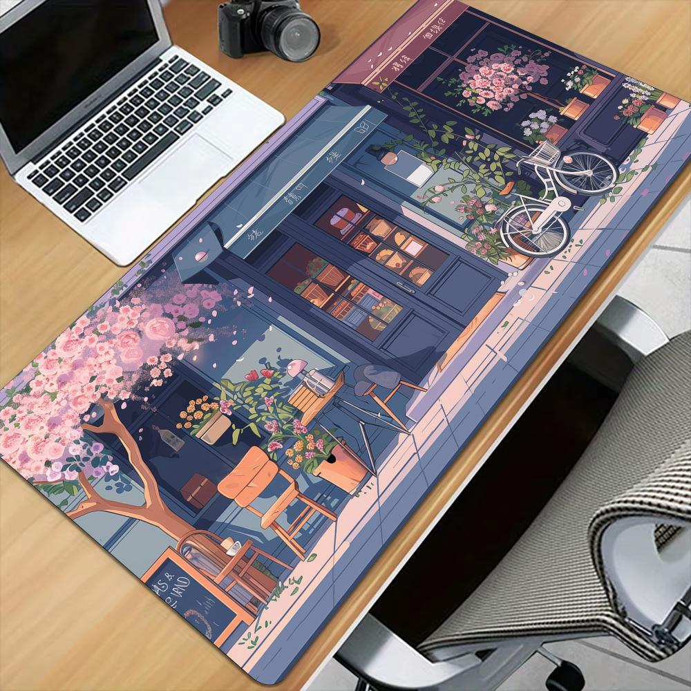 ロマンチックなデザートショップ大型マウスパッドデスクマットス - Gaming Accessories Shop のレビューと価格