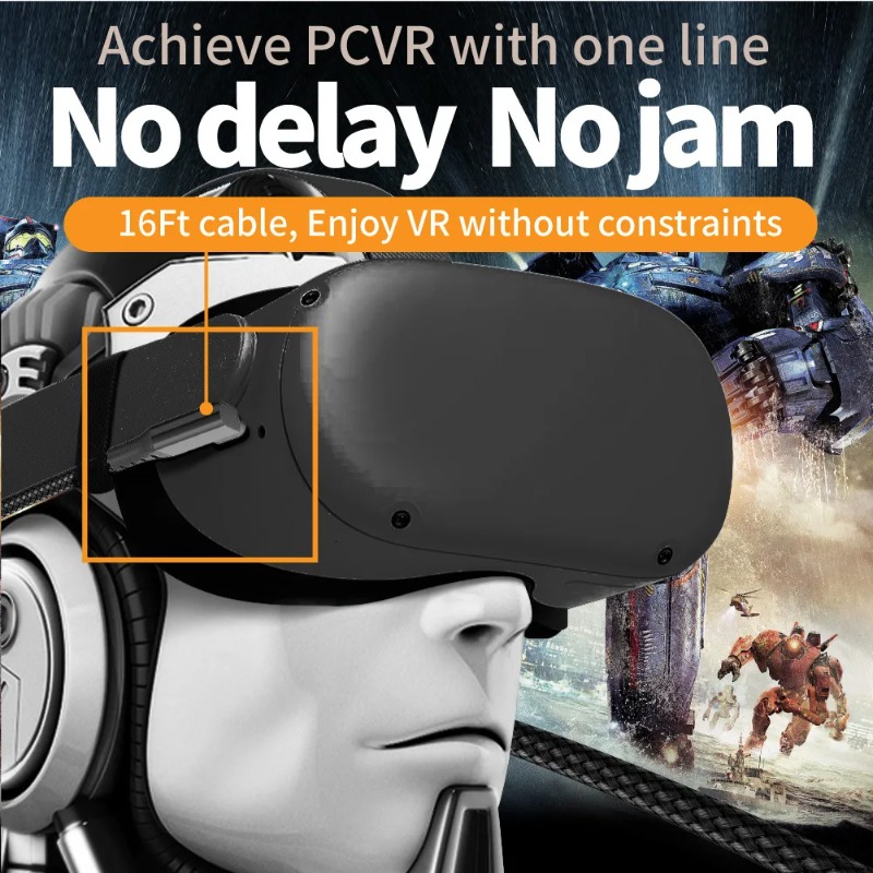 バーチャルリアリティ VR メガネケーブル USB A から - Virtual Gaming Accessories のレビューと価格