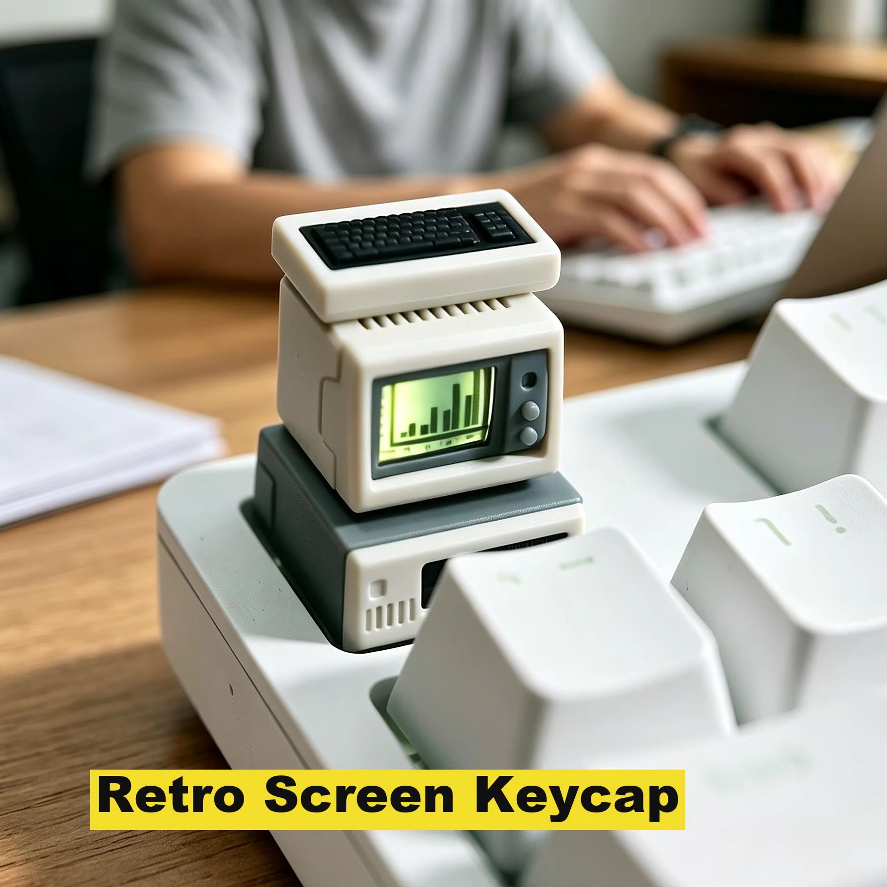 バックライト付きレトロコンピューターキーキャップ、カスタムコ - Video Gaming Accessories のレビューと価格
