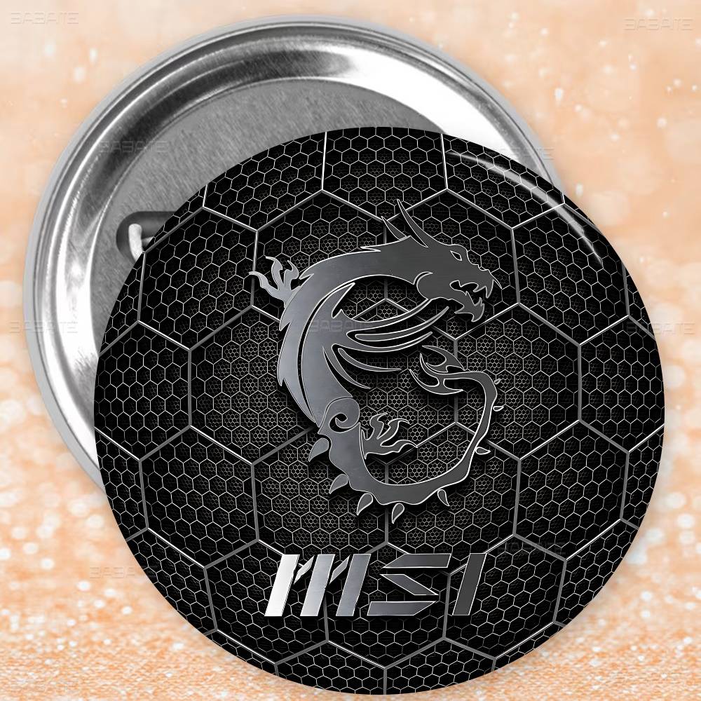 ゲーミング M-MSI ドラゴンロゴ 58mm 動物 面白い - Gaming Accessories Logo のレビューと価格