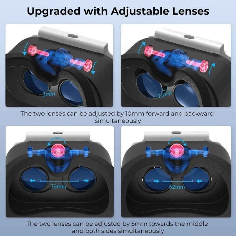 E56B ヘッドセット OLED 軽量ヘッドセット用バーチャ - Virtual Gaming Accessories のレビューと価格