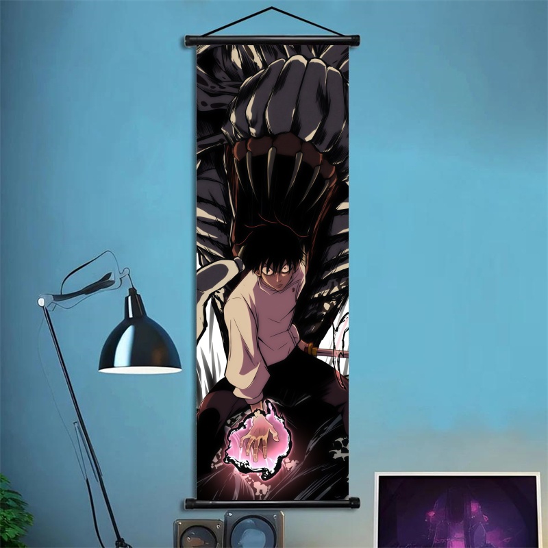 呪術廻戦伏黒恵吊り下げ絵巻、アニメアートファブリックウォール - Gaming Accessories For Bedroom のレビューと価格